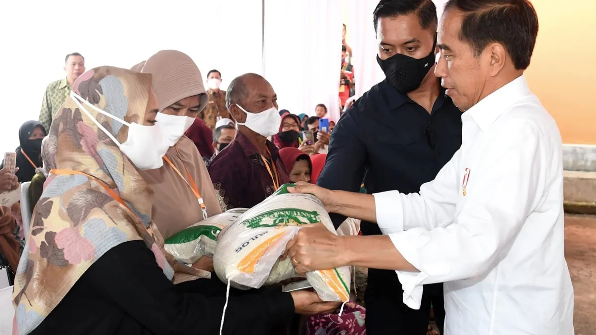 Bantuan beras 10 kg merupakan salah satu program bansos yang dikelola oleh Badan Pangan Nasional (Bapanas) sebagai bantuan Mitigasi Rawan Pangan (MRP).