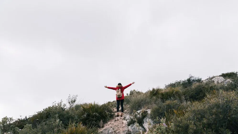 Potret perjalanan di gunung