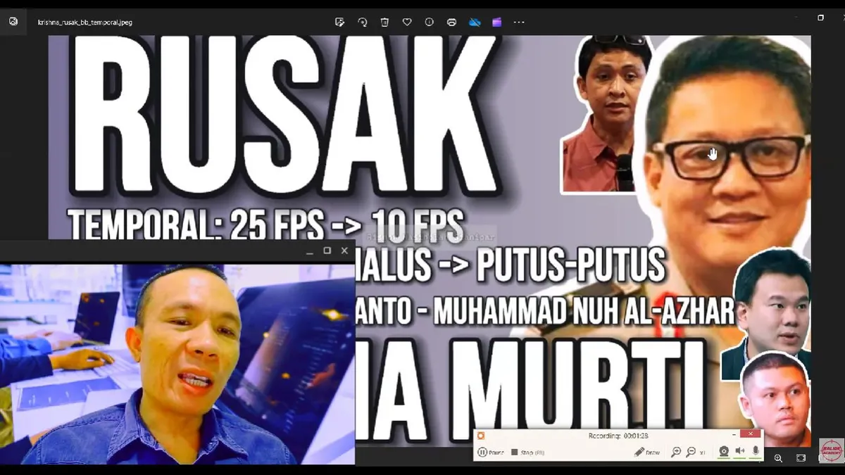 Ahli Digital Forensik Rismon Sianipar mendesak Kepala Kepolisian Negara Republik Indonesia (Kapolri) Listyo Sigit Prabowo untuk memeriksa Krishna Murti.
