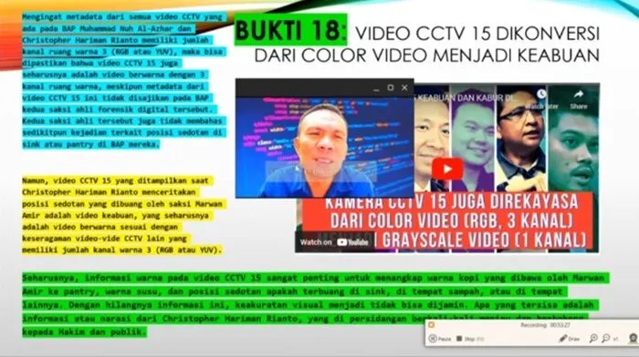 Rismon Sianipar Kantongi Bukti Baru di Kasus Jessica Wongso: Ada 18 Bukti Ilmiah Rekayasa CCTV oleh MH dan CH
