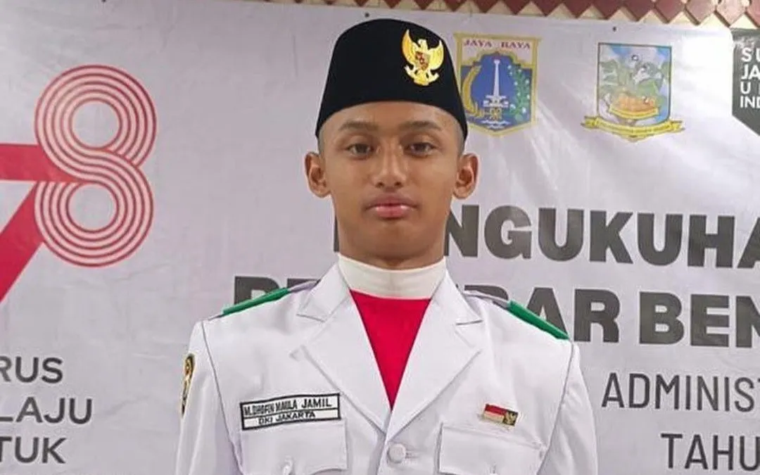 GAGAH! Sosok Dhofin Maula, Putra Aktor sekaligus Presenter Ibnu Jamil yang Jadi Paskibraka Jakarta Selatan (Instagram @ibnujamilo)