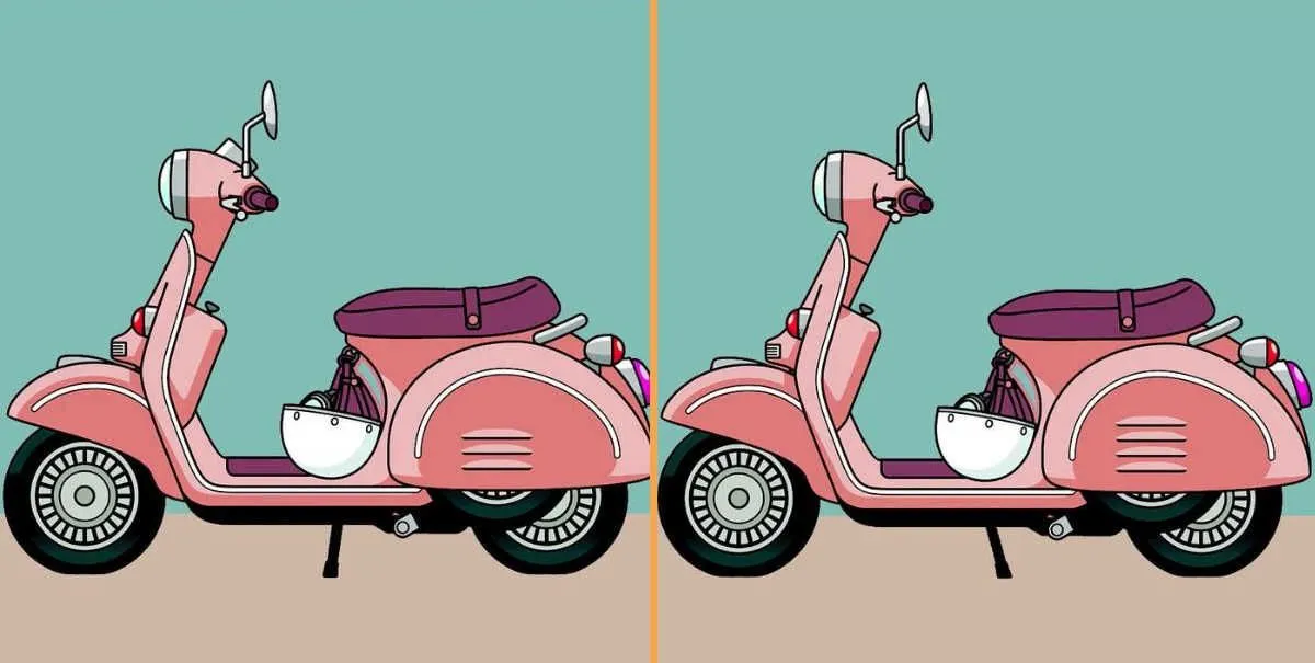 Tes IQ: Latih Kemampuan Analisismu dan Temukan 3 Perbedaan dari Gambar Skuter Ini, Mana Saja Ya?