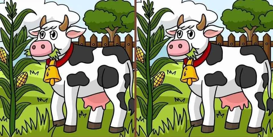 Tes Ilusi Optik: Uji Kemampuan Analisa, Temukan 3 Perbedaan Pada Gambar Sapi di Peternakan Ini! (Jagran Josh)