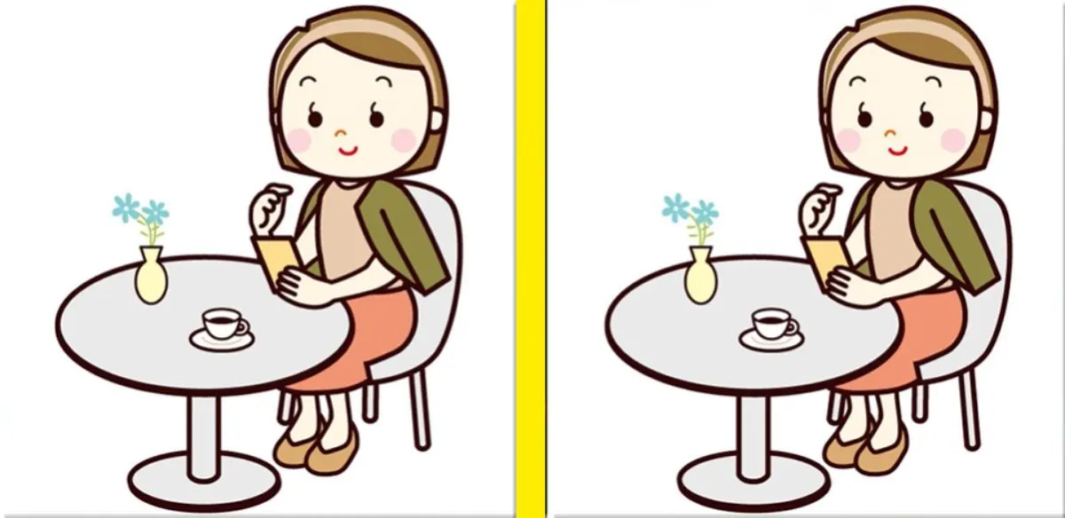 Tes IQ membandingkan dua gambar yang identik.