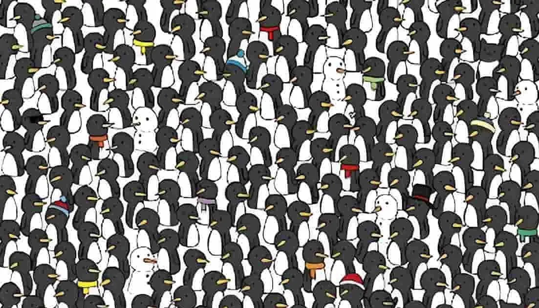 Tes Ilusi Optik: Temukan 3 Kucing di Antara Penguin dalam 10 Detik, Awas Jangan Sampai Terkecoh!