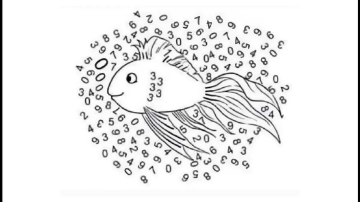 Tes Ilusi Optik: Si Paling Jeli? Coba Cari Angka 1 yang Tersembunyi di Gambar Ikan Ini dalam Waktu 9 Detik, Bisa? 
