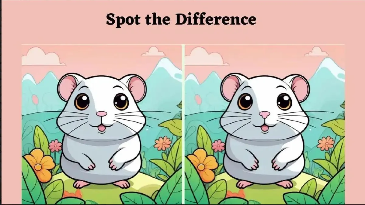 Tes Ilusi Optik: Uji Ketajaman Penglihatanmu dengan Temukan 3 Perbedaan di Gambar Hamster dalam Waktu 8 Detik!