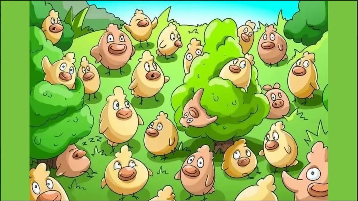 Tes Ilusi Optik: Uji Keterampilan Visual dengan Temukan Babi Tersembunyi di Antara Ayam dalam Waktu 6 Detik!
