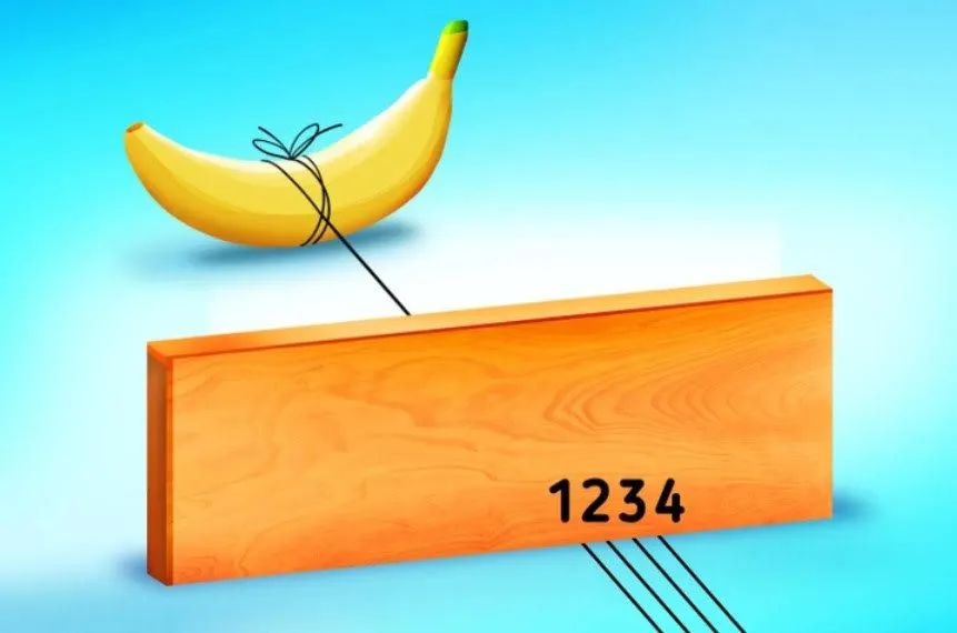 Tes IQ: Temukan Tali yang Terikat ke Pisang dalam 2 Detik