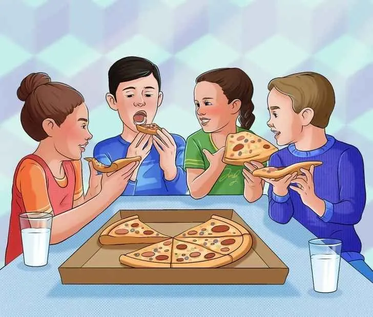 Tes IQ: Temukan Kesalahan dalam Gambar Orang Makan Pizza dalam Waktu 9 Detik, Uji Ketelitianmu Sekarang!