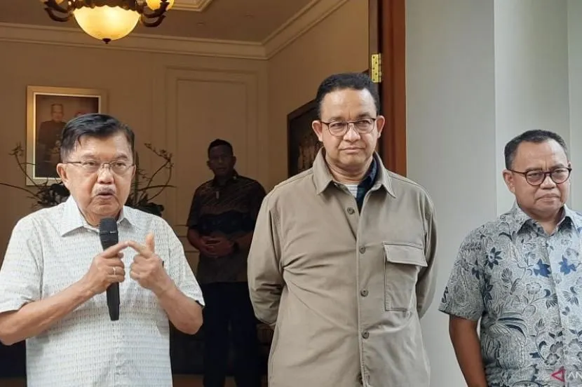 Dukung AMIN, Jusuf Kalla Singgung Soal Jangan Pilih Pemimpin yang Emosian: Pemimpin Harus Tenang (Republika)