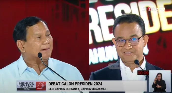 Prabowo Subianto, memberikan tanggapan terkait pernyataan Anies Baswedan yang menilai kinerjanya sebagai Menteri Pertahanan dengan nilai 11 