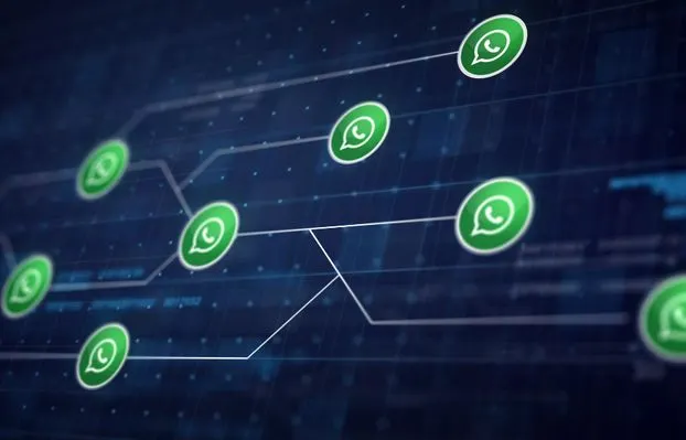 Illustrasi mencadangkan segala chat dan media di WhatsApp tanpa perlu penggunaan internet.