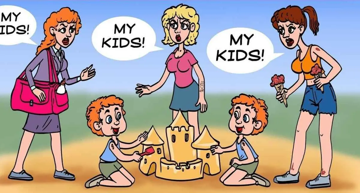Tes IQ: Uji Skill Detektifmu, Temukan Ibu Kandung dari 2 Anak Tersebut, Bisa? 