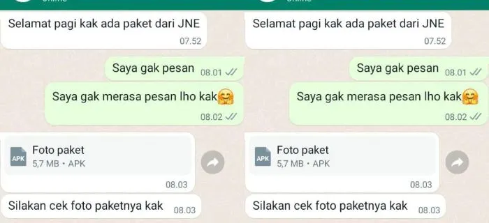 Penipuan Online Modus Kurir Paket