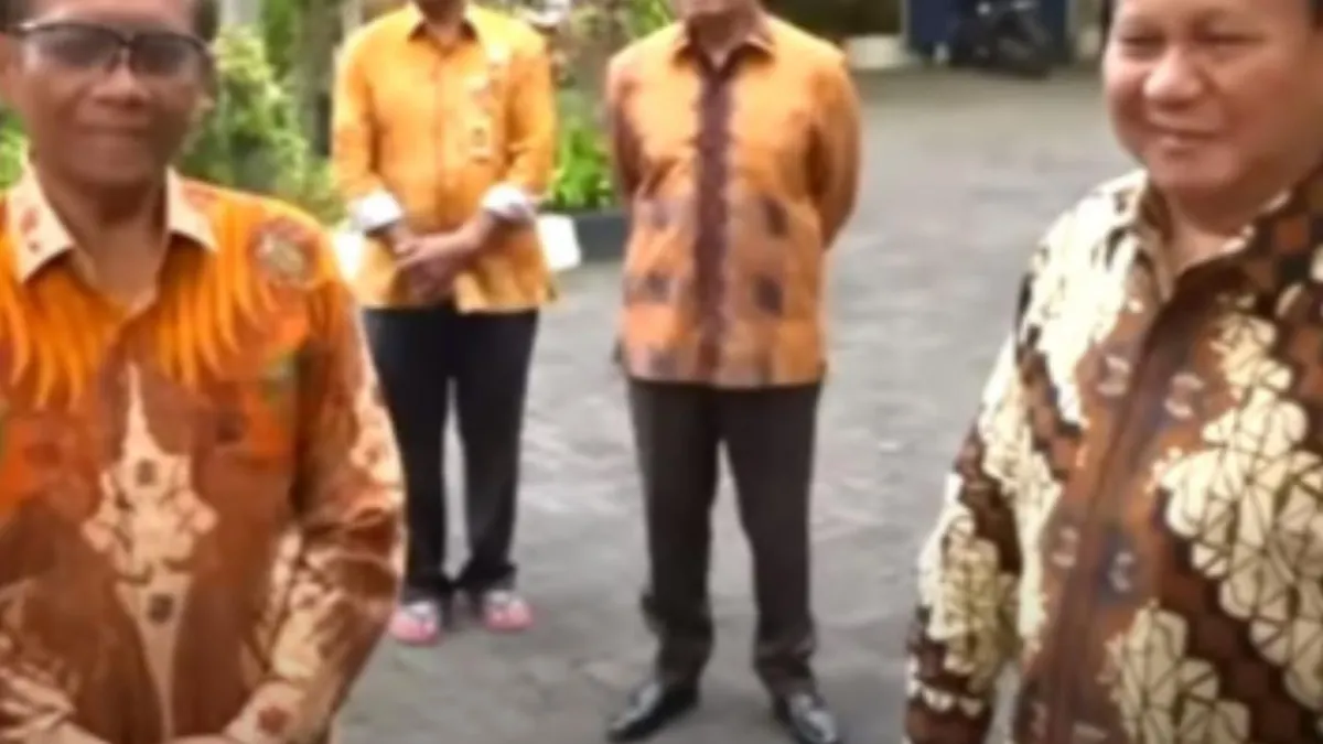 Mahfud MD dan Prabowo Subianto