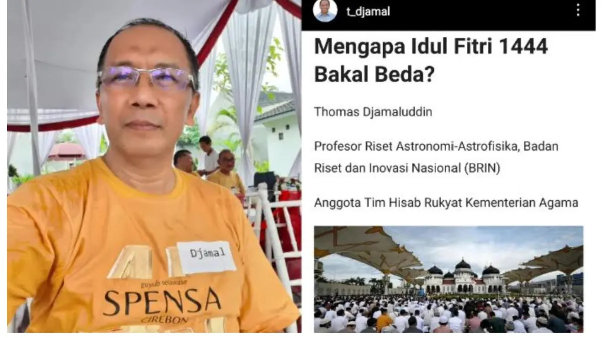 1 Ramadan 1444 H sama tapi 1 Syawal 1444 H beda