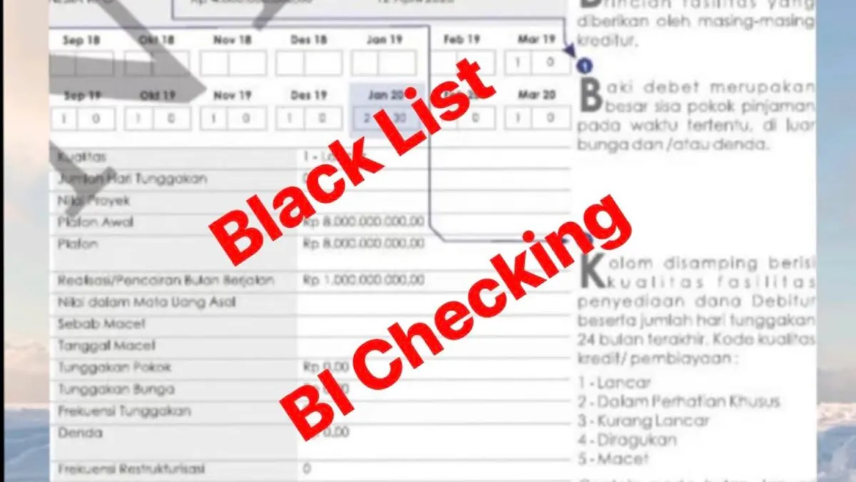 Nama di BI Checking Jelek? Bisa Bagus dengan Lakukan Ini