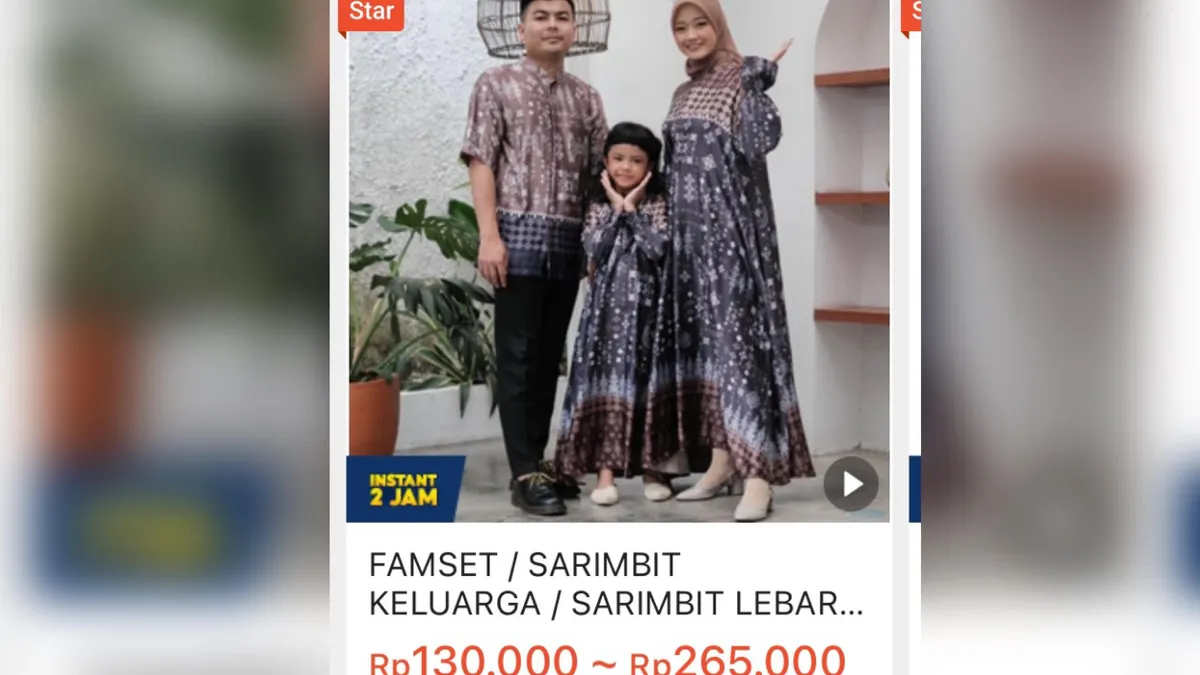 Baju lebaran keluarga