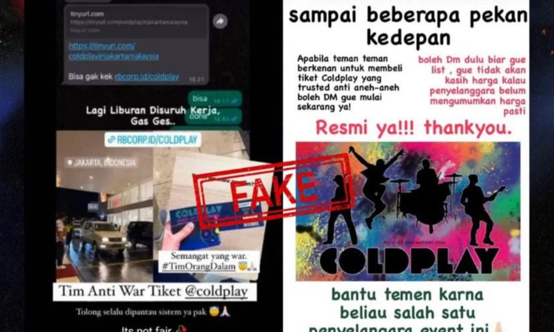 10 Tips Menghindari Scammer WTS Tiket Konser Coldplay