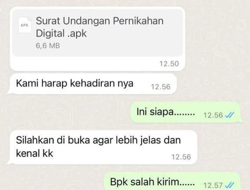 Waspada! Penipuan Berkedok Sebar Undangan Lewat WA, Uang di Mbanking Langsung Ludes