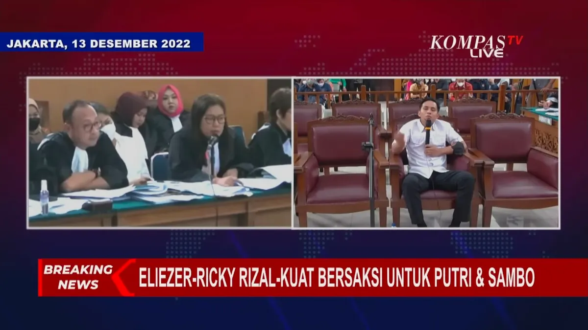 Jelaskan dengan Detail Perubahan BAP pada Pengacara PC, Ucapan Bharada E Buat Ruang Sidang Penuh Tawa