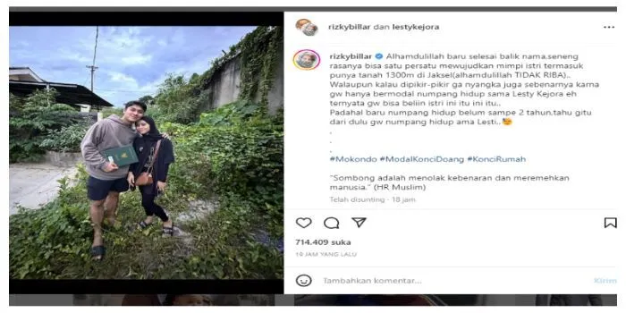Heboh! Rizky Billar Keluarkan Uang yang Cukup Fantastis untuk Beli Tanah