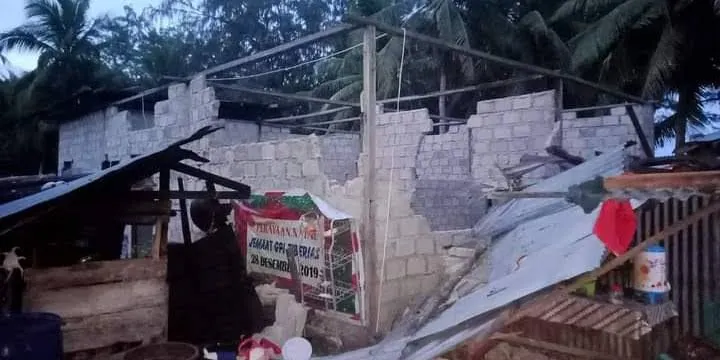 Duh, Banyak Rumah Warga Rusak akibat  Gempa Bumi M7,5 di Kepulauan Tanimbar 