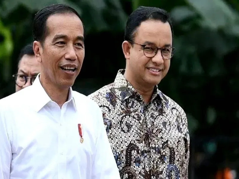 Presiden Jokowi dan Anies Baswedan 