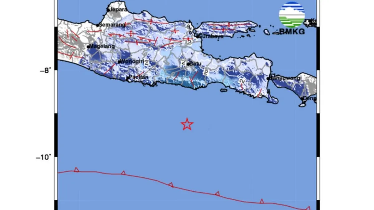 Kabupaten Malang Diguncang Gempa Bumi M5.1, BMKG: Tak Berpotensi Tsunami