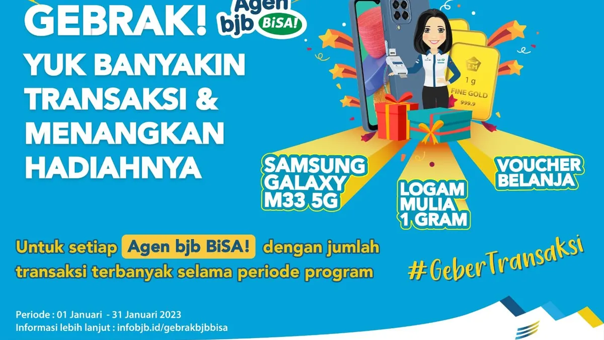 Apresiasi Agen Laku Pandai, bank bjb Bagi-bagi Hadiah untuk Ratusan Agen bjb BiSA