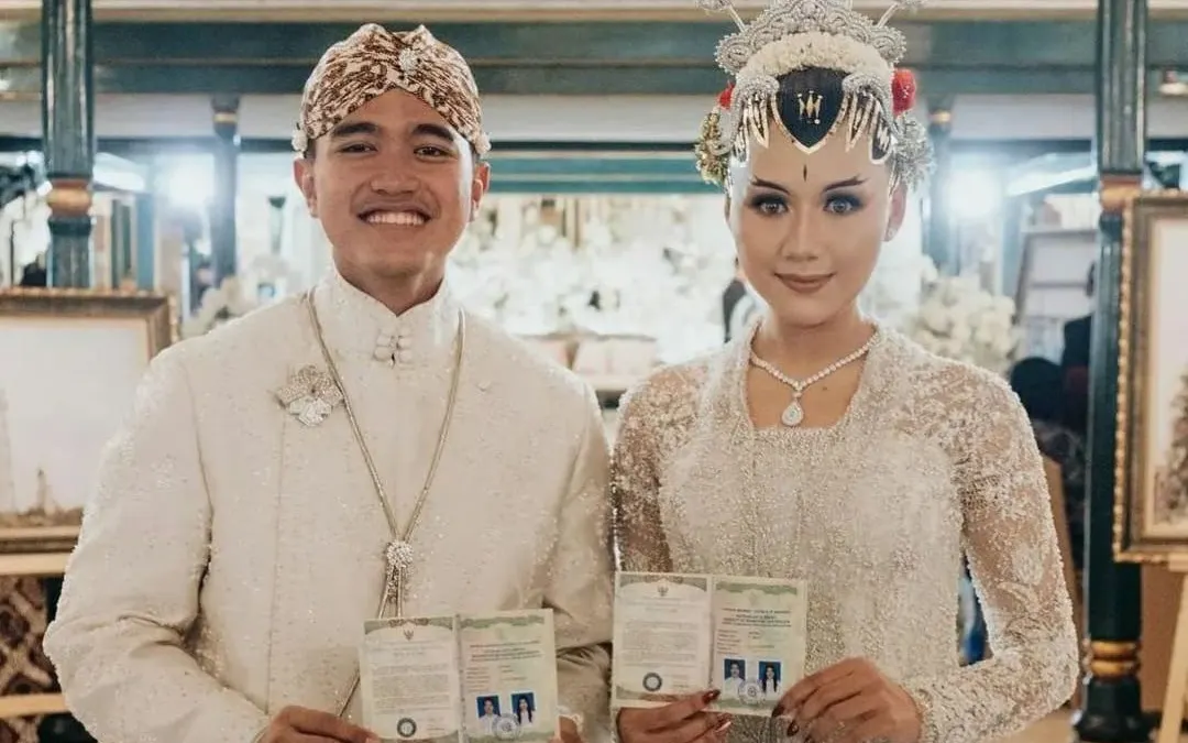 Sejumlah pejabat negara terlihat menghadiri akad pernikahan Kaesang Pangarep dan Erina Gudono.
