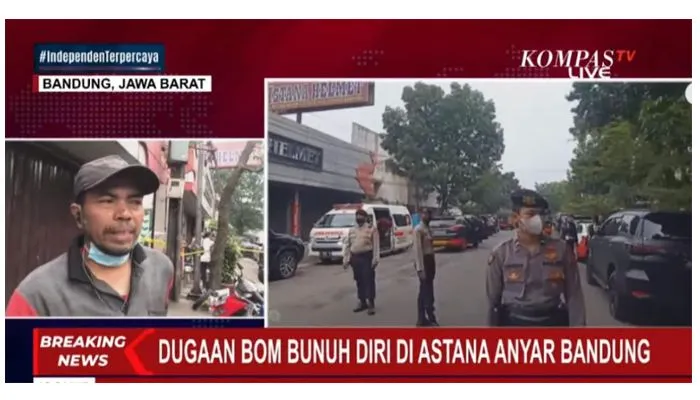 Info Terkini! Ledakan Bom Bunuh Diri di Polsek Astana Anyar Bandung, Sempat Ada Laki-laki Acungkan Sajam