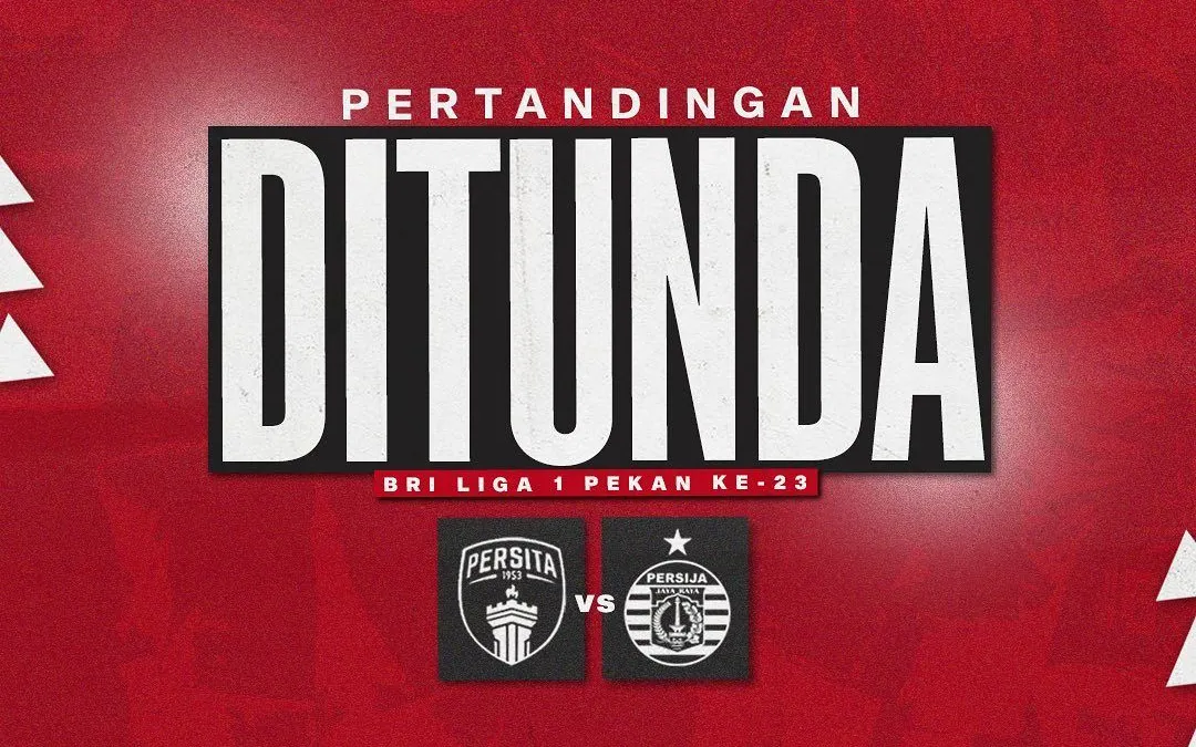 Laga Persija vs Persita ditunda.