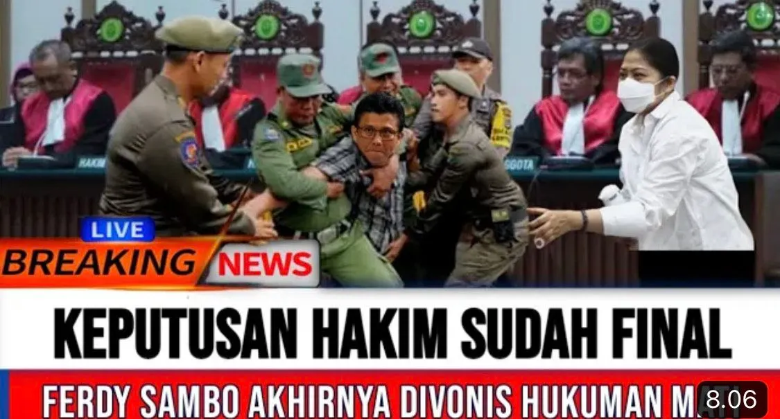 CEK FAKTA: Menolak Vonis Hukuman Mati, Ferdy Sambo Ngamuk hingga Aparat Bertindak Tegas Lakukan Hal Ini