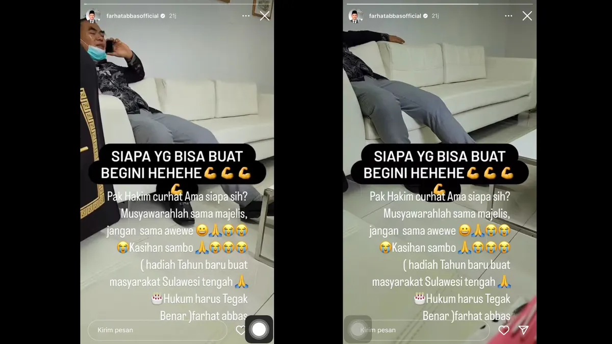 Viral! Hakim Wahyu Curhat Sidang Ferdy Sambo Dengan Sosok Ini, Farhat Abbas: Musyawarah Sama Majelis Bukan Cewek