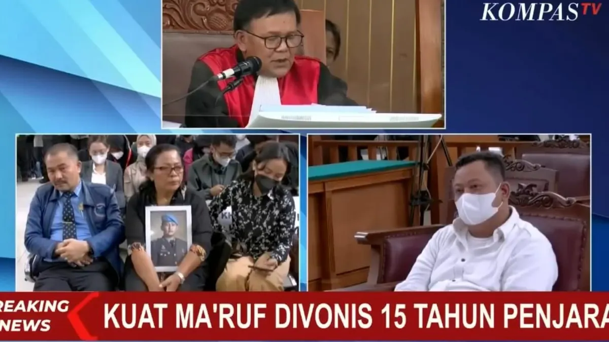Vonis 15 Tahun Penjara, Hakim BONGKAR Bukti Peran Kuat Maruf di Pembunuhan Brigadir J, Pisau Dapur Saksi Bisu!