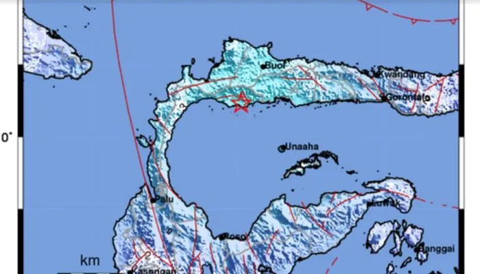 Gempa Bumi M 5,3 Guncang Parigi Moutong Sulawesi Tenggara