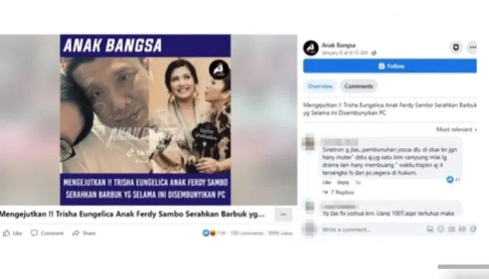 CEK FAKTA: Trisha Eungelica Serahkan Duit Ratusan Triliun Hasil Pencucian Uang Ferdy Sambo ke Polisi