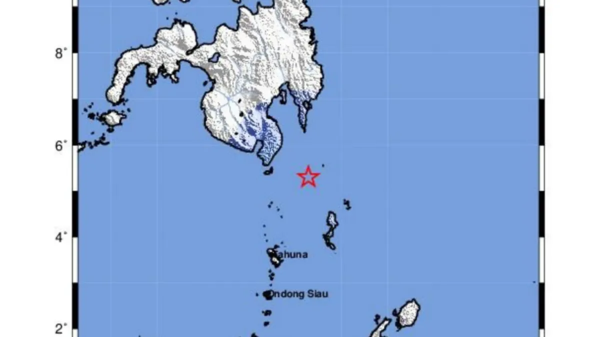 Gempa Bumi 5.0 Guncang Pulau Talaud Sulawesi Utara