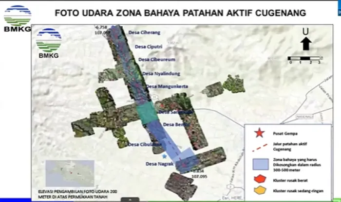 BMKG Sebut Sesar Cugenang Penyebab Gempa Cianjur 5.6 Magnitudo, 1800 Rumah dalam Zona Bahaya dan Harus Direlokasi!