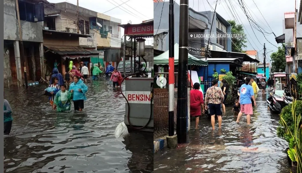 Jakarta Dilanda Banjir di Hari Pertama Tahun 2023, 3 Wilayah di Jakarta Utara Teredam, Begini Kondisinya
