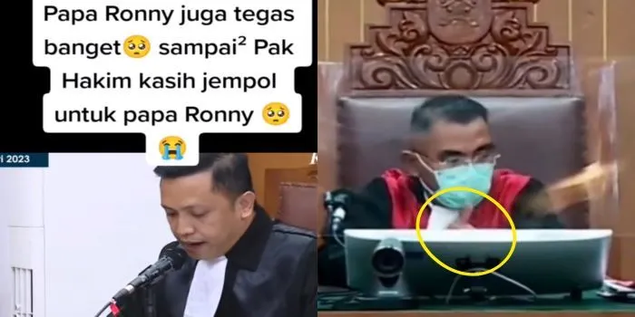 Viral! Video Hakim Diduga Acungkan Jempol Kepada Ronny Talapessy Saat Bacakan Pledoi Eliezer, Apa Maksudnya?