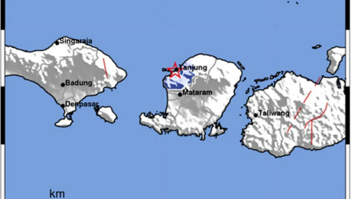 Gempa bumi tektonik dengan kekuatan M 3,3 dirasakan di Lombok Utara, NTB Sabtu, 4 Februari 2023, pukul 22.02 WITA.