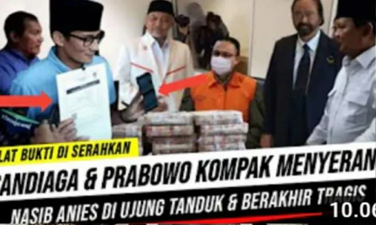 GEGER! Prabowo Subianto Kerja Sama Dengan Sandiaga Uno Serang Anies Baswedan, Upaya Penjegalan? Cek Faktanya