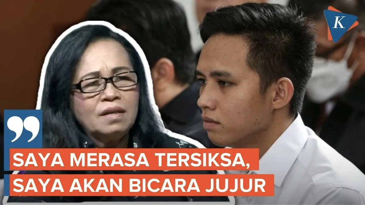 Ibunda Richard Eliezer angkat bicara Saat Sidang kode etik berlangsung.(Tangkap Layar YouTube KOMPASTV)