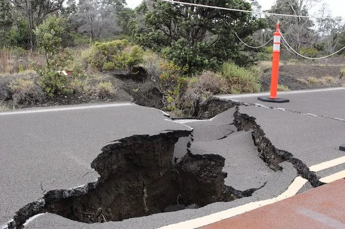 Ilustrasi gempa bumi megathrust.