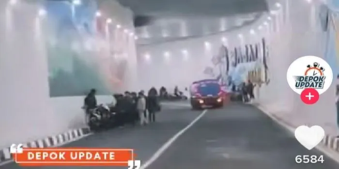 Ada-ada saja Tingkah Laku Warga Depok, Baru Resmikan Underpass Dewi Sartika Malah Dibuat Nongkrong