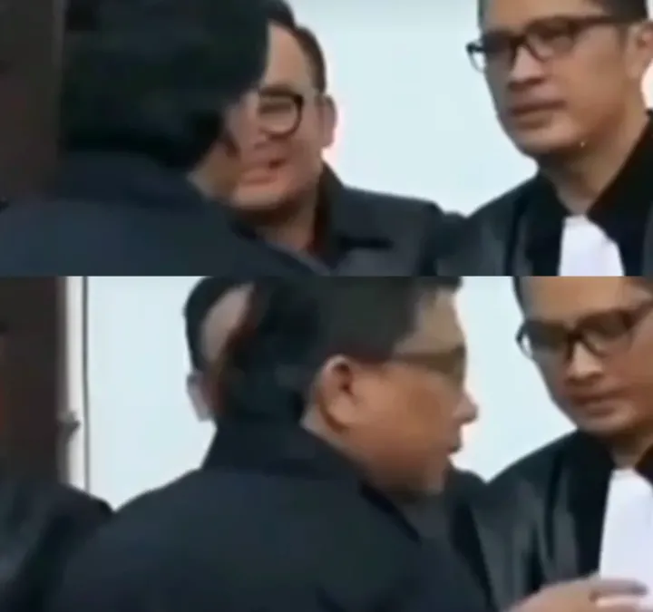 Ferdy Sambo buang muka, kuasa hukum terdakwa Putri Candrawathi, Febri Diansyah kembali menjadi bahan perbincangan warganet.