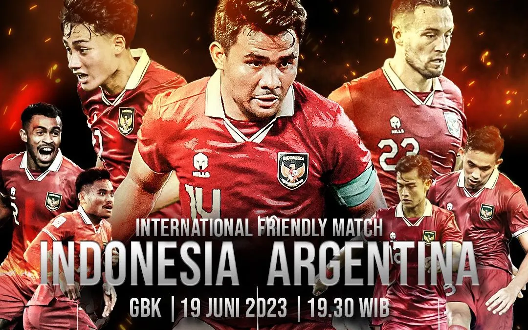 Pertandingan Indonesia vs Argentina yang dilaksanakan Senin, 19 Juni 2023